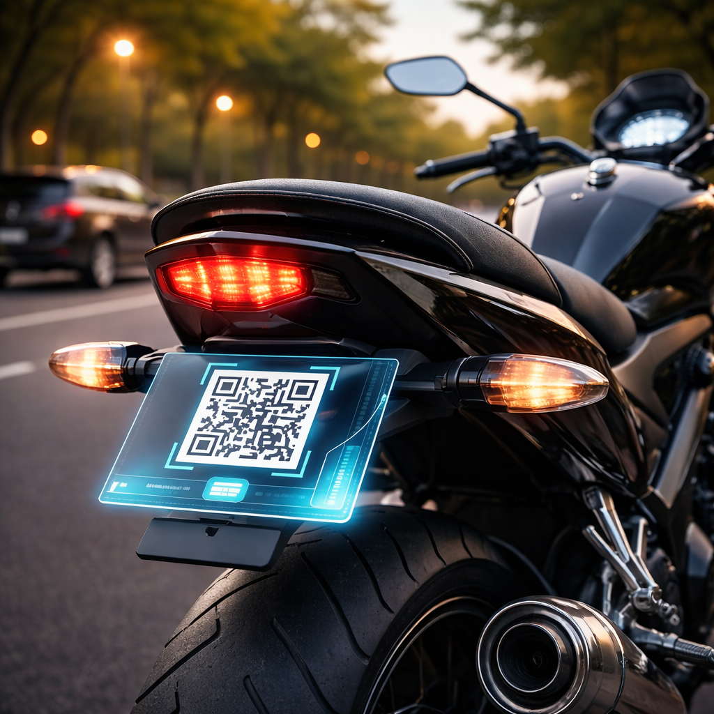QR WORLD Smart Parking Tag for Bike – Contact Vehicle Owner Securely Without Sharing Phone Number